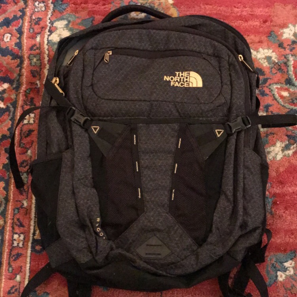 The North Face Backpack Recon Black and Gold
